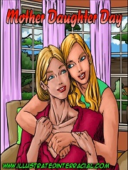 Mother Daughter Day (illustratedinterracial)