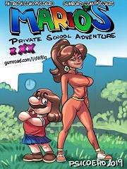 Mario’s private school adventure- Super Mario Bros- [By Psicoero]