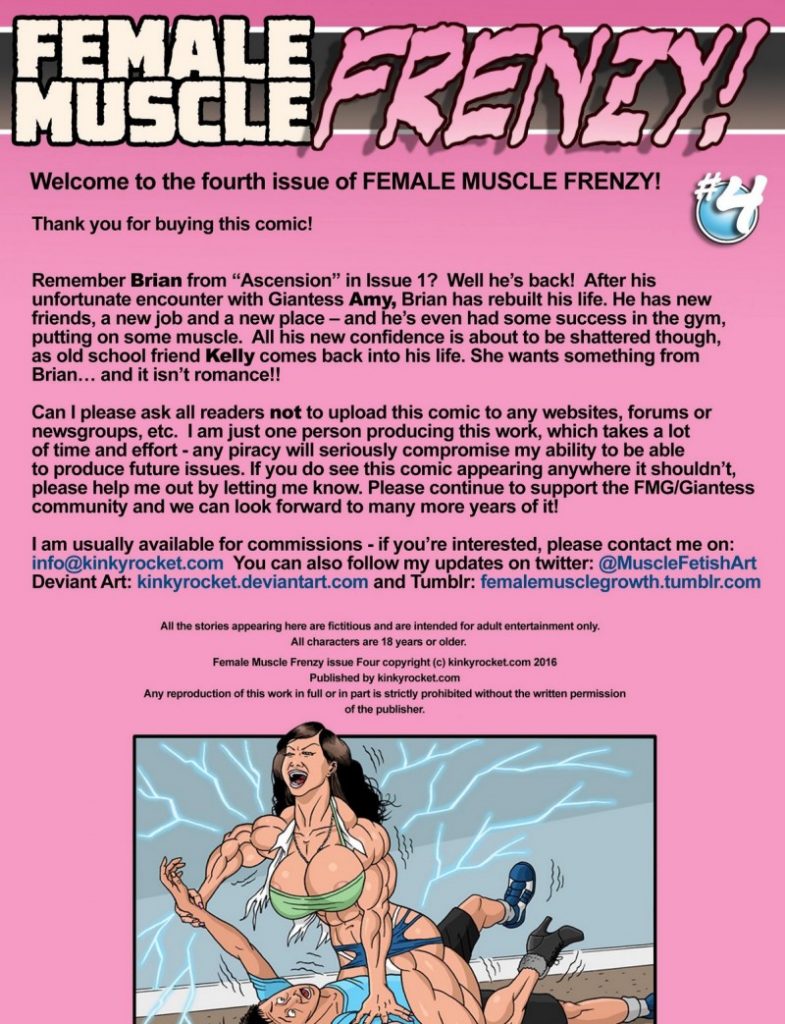 Kinky Rocket Female Muscle Frenzy Issue Porn